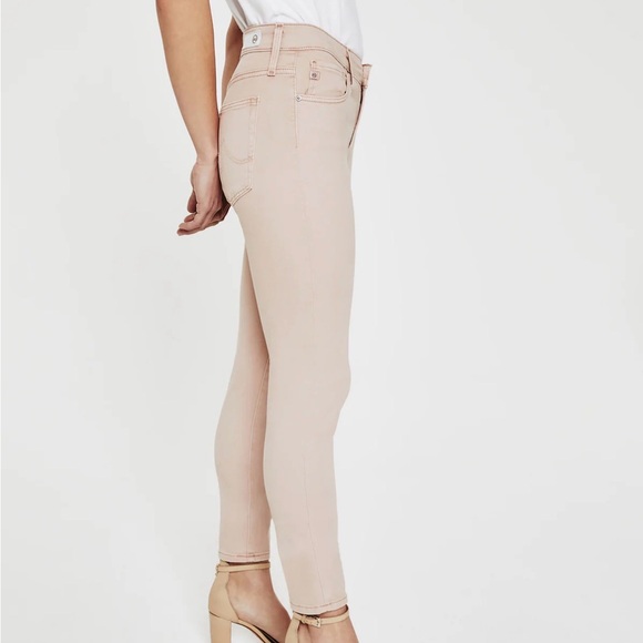 AG Adriano Goldschmied Women's Farrah Jeans in Sulfur Infinite Mauve - Picture 2 of 5